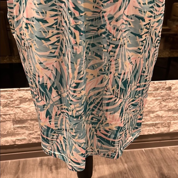 Stella Parker Sleeveless Summer dress with tropical print size Large - Picture 5 of 14